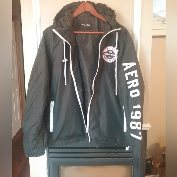 Aeropostale Full Zip Windbreaker Jacket Men's Size Large NWT - Picture 3 of 10